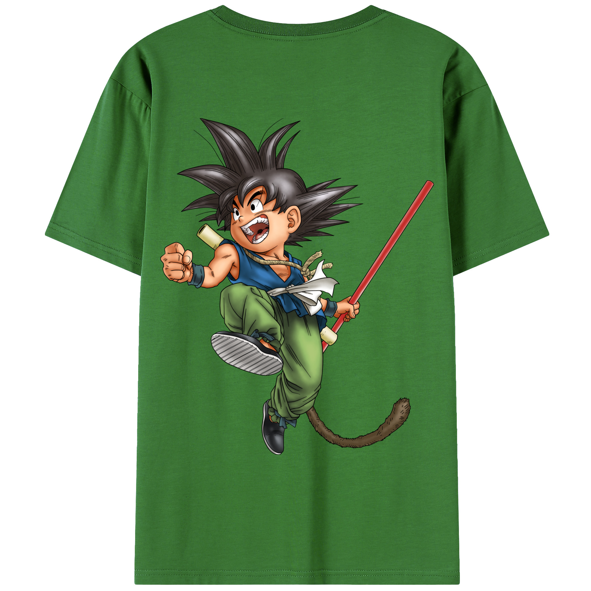 （画像用） ドラゴンボール 孫悟空（そん ごくう）Son Goku カカロット DRAGON BALL Kakarotto レディース半袖Tシャツ(バックプリント)